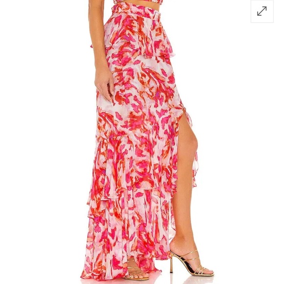 MISA Los Angeles Lucia Skirt in Maldive Marble - Picture 2 of 11